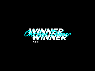 Winner Winner Chicken Dinner artwork branding concept cyberpunk design illustration letter logotype pubg typography vector wwcd