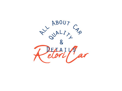 Retoricar Concept 4 branding design illustration logo logo design logotype retro typogaphy vector