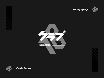 Kurabu - Mecha Card Suit Design Series black branding club concept cyberpunk design illustration japan letter logo logo design logotype playing card typography vector