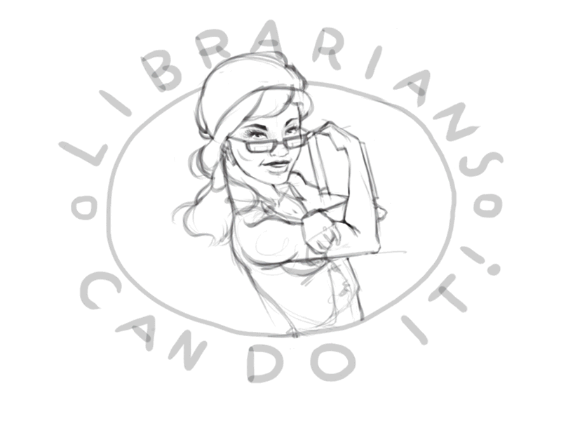 Lily The Librarian animated gif illustration librarian