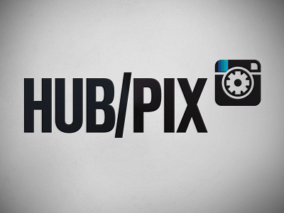 HUB/PIX Wordmark and Icon - Black hub icon instagram pix wordmark