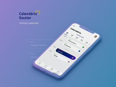 School Calendar app design design app interface interface design ios ui ui ux design ux