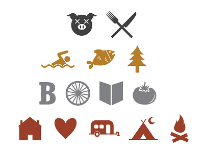 Map icons graphic design illustration vector