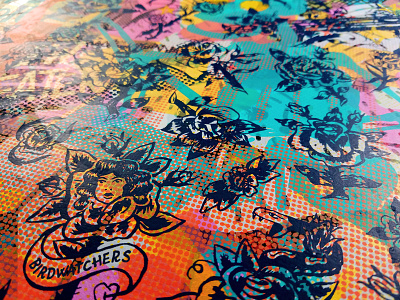 TEST PRINT illustration screenprint screenprinting test