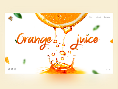 Juice 1 color concept creative design design juce juicy ui web