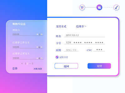 DailyUI #002-credit card check out form