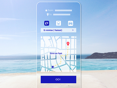 DailyUI #020 location tracker