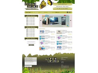 Soft 4 Effect UI web page art clean design flat graphic design illustrator ui ux web website