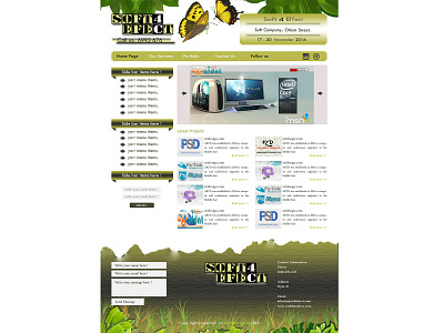Soft 4 Effect UI web page