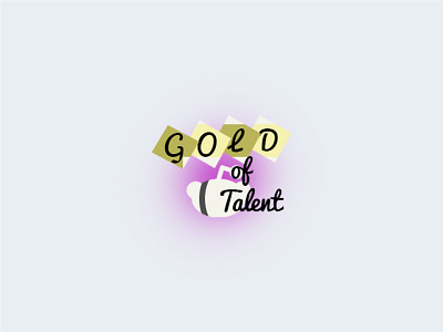 Gold of talent logo design branding design flat graphic design illustration illustrator logo ux vector web