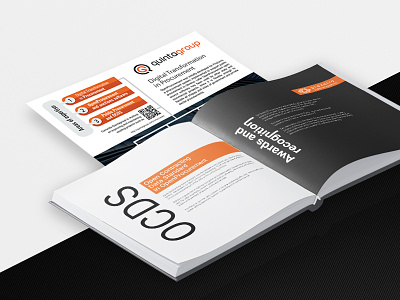 Quintagroup brochures branding brochures design illustration typography vector