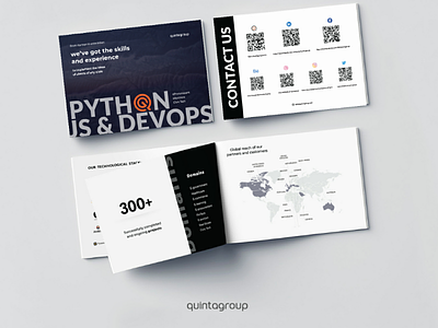 New brochure of Quintagroup branding brochures design illustration