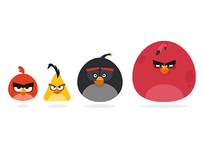 Angry Birds illustrators；icon
