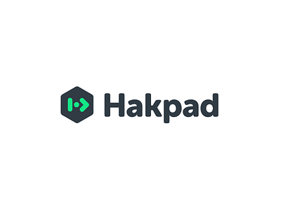Hakpad Logo app branding code code editor design editor hacker logo security security app