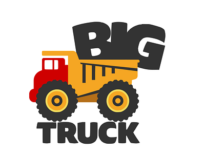 Bigtruck.io logo - Stacked branding logo toy truck truck