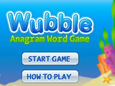 Wubble - Start Screen