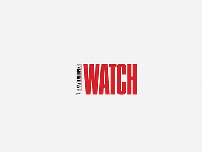 Watch magazine logo branding design designagency graphicdesign logo