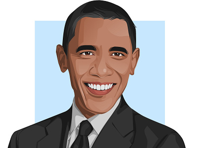 Barack obama avatar design avatar icons avatardesign cartoon icon illustration illustration art realistic tracing ui ux vector art