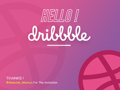 Welcome Short debut dribbble dribbble first shot invite