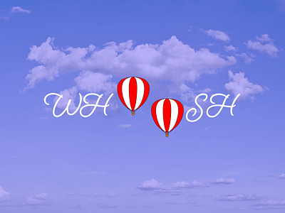 hot air balloon logo design illustration logo