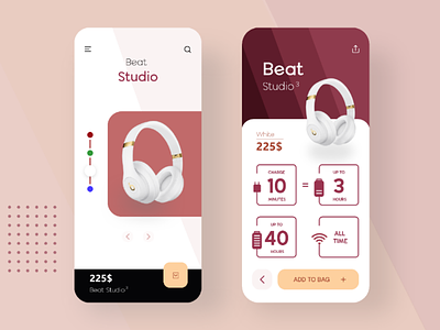Product App - UI Design 2020 app beats earphone headphone iso mobile app product design top ui ui design ui ux ux