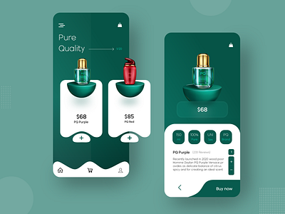 Products app - UI Design 2020 app design illustration interface iso logo minimal mobile app model perfume product trend ui ux ux