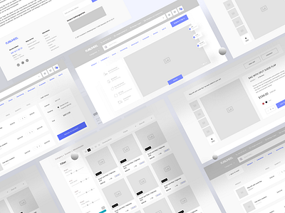 Ecommerce Web Wireframing