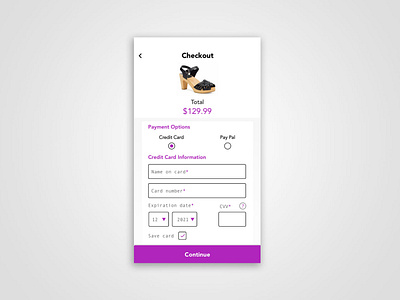 Daily UI Challenge #002 - Checkout