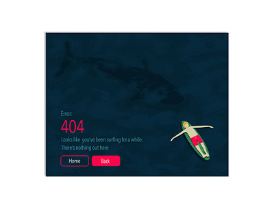 Daily UI Challenge #008 - 404 PAGE