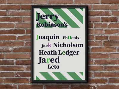 joker design poster type