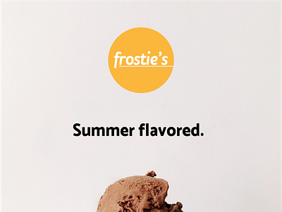 FROSTIES Ice Cream Branding branding design logo