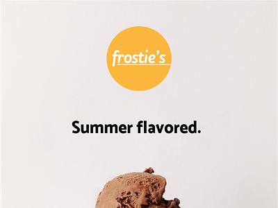 FROSTIES Ice Cream Branding