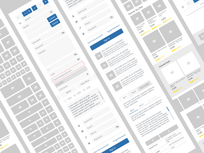 Mobile template app design