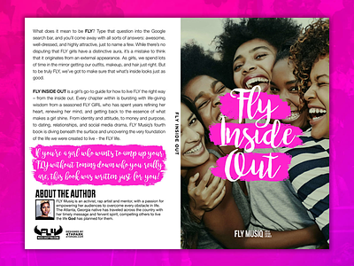 Book Cover: FLY Life book cover branding education girl girls graphic design mentor mentoring non-profit nonprofit woman women