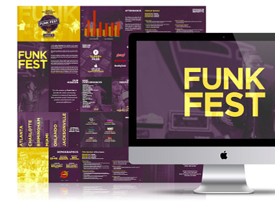 Sponsorship: Funk Fest artist branding festival graphic design layout design music musicfestival musician rapper sponsorship