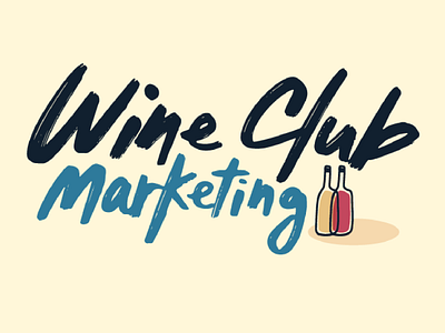 Wine Club Marketing logo branding design illustration logo market marketing wine wine club