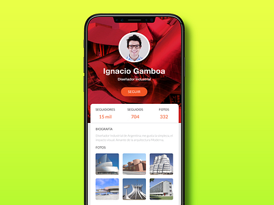 User Profile UI Design adobe xd adobexd app app design clean dnm.design invision iphone x minimal mobile morrongiello profile user uxui