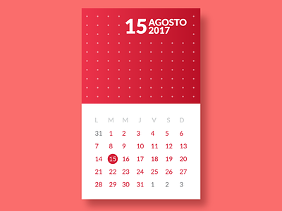 Calendar UI Design adobe xd app app design calendar clean dnm.design invision iphone x minimal mobile morrongiello red ui ux white