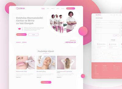 DrVerica Website Design dental dentist design site ui ux web webdesign website