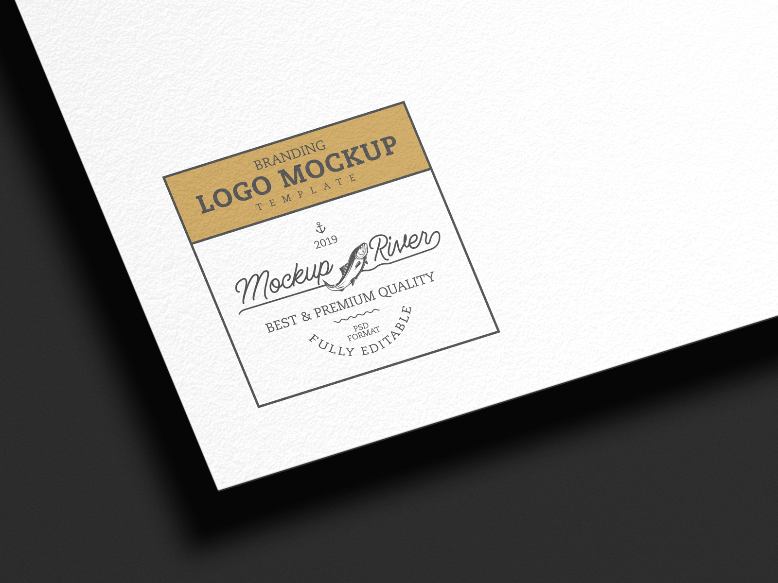 Download Branding Logo Mockup Template Free By Mockup River On Dribbble PSD Mockup Templates