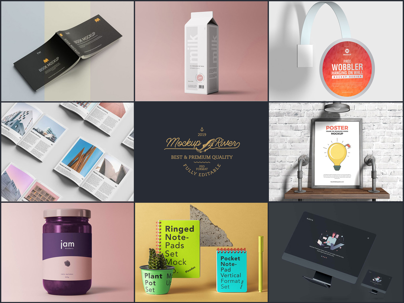 Best 100 Mockups of 2020 by Mockup River on Dribbble