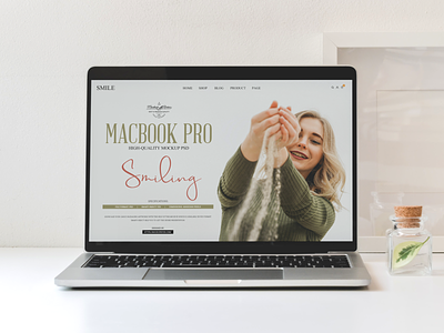Free Front View MacBook Pro Mockup PSD website mockup
