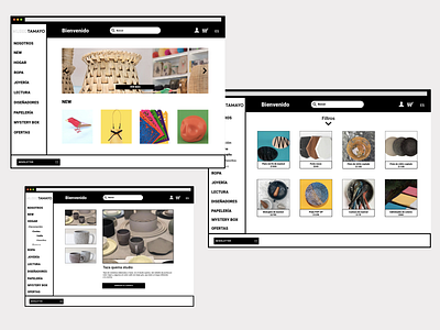 Ecommerce Tienda Tamayo design ecommerce minimalist museum store ui ux