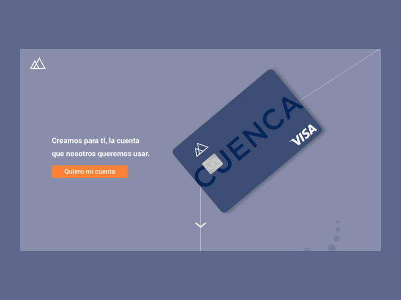 Cuenca web redesign animation design fintech ui userinterface web