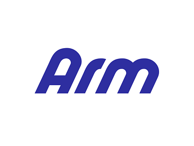 ARM Logo branding design font identity identity design italic italics lettering logo logotype oblique type typeface typography vector wordmark