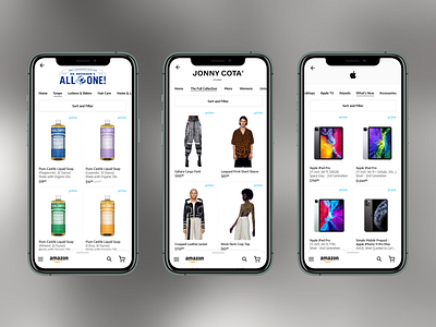 Balancing brand identity and Amazon's marketplace -Redesign pt2 amazon app dailyui design designer ecommerce marketplace mobile mobile design mobile ui redesign concept ui uidesign uiux ux uxdesign