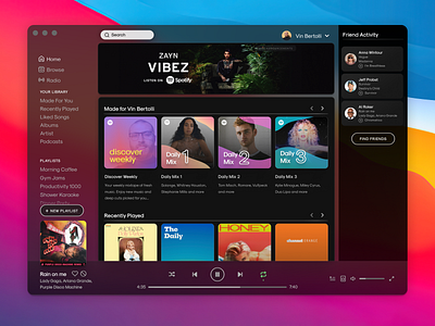 Spotify for Big Sur Concept