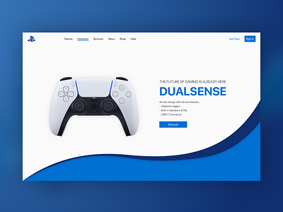 Sony DualSense Landing Concept