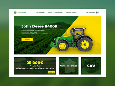John Deere Website Redesign Concept