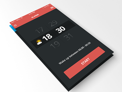 iOs7 Alarm app alarm gui ios7 iphone minimal prototype team interloop ui ux